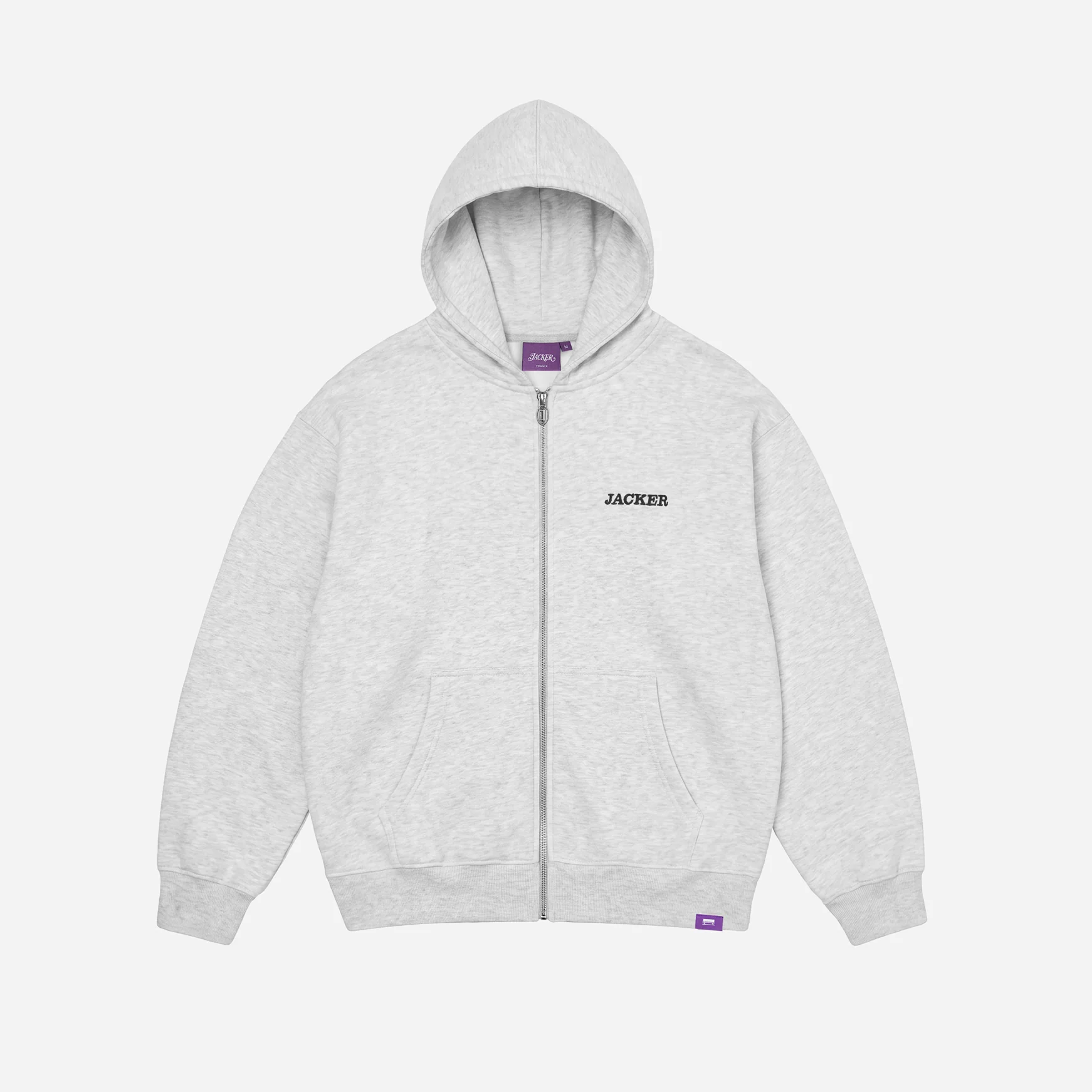 NOTORIOUS HOODIE ZIP GREY — Jacker
