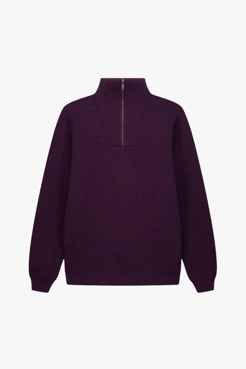 Pull youri camionneur Prune — Nitto Knitwear