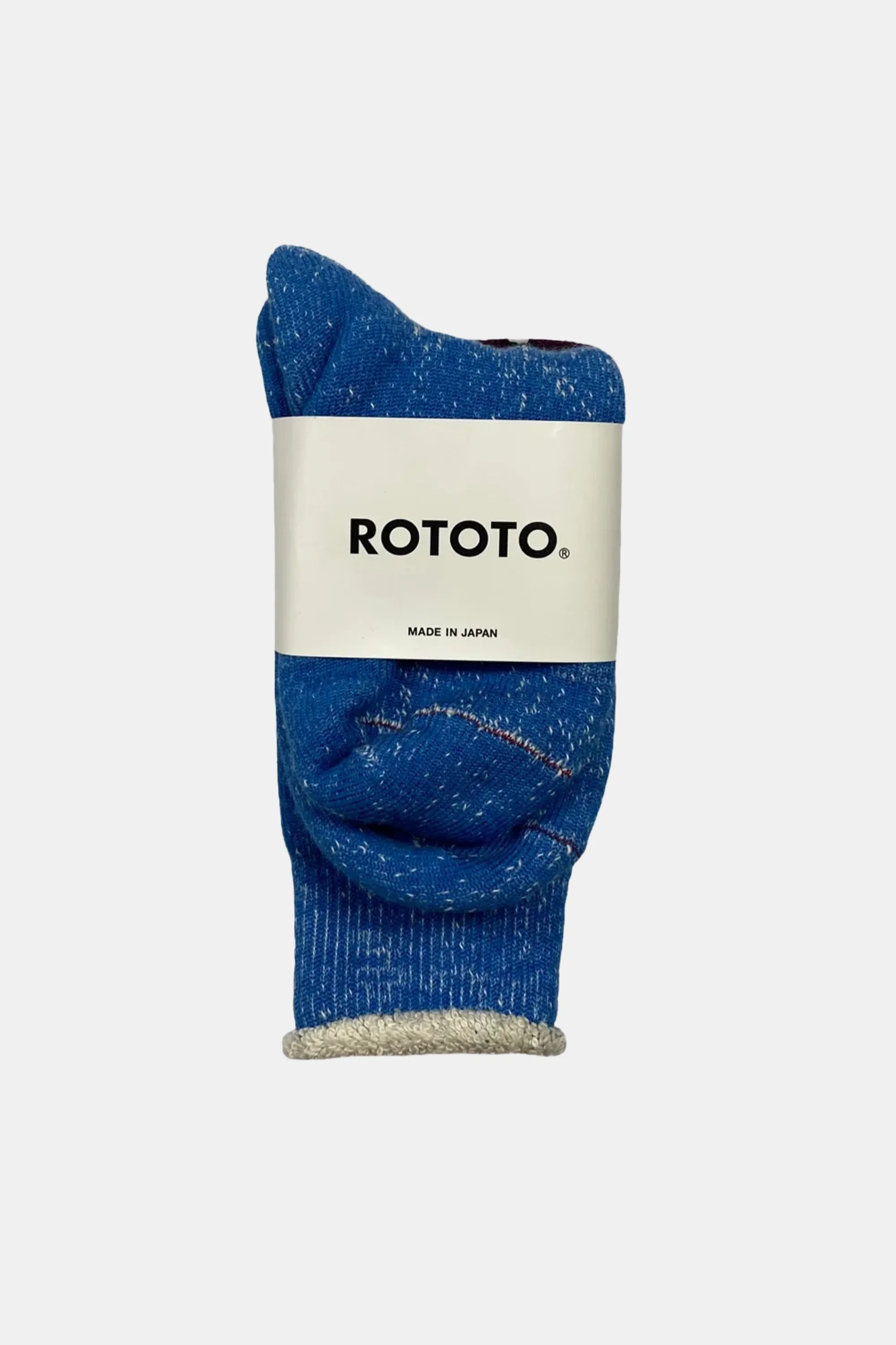 Double Face Crew Socks (Blue) — Rototo